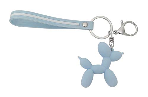 Preisvergleich Produktbild Schlüsselanhänger, Taschenschmuck, Hund, Harz, Blau mit Karabinerhaken