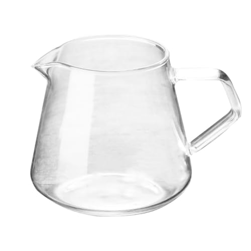 Healeved Jarra de Vidrio Transparente 650 Ml para Café y Té Tapa Antipolvo, Hervidor de Vidrio Versátil para Bebidas Calientes y Frías, Cafetera Doméstica Portátil para Uso en Cocina