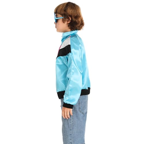 Disfraz retro años 80 unisex para niños miniatura 2