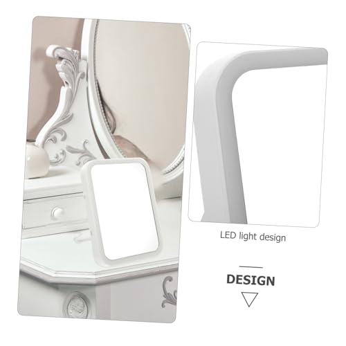 Beaupretty Espejo de Maquillaje LED Portátil con Carga USB miniatura 6