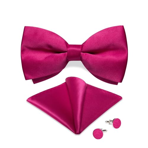 Conjunto de moño, pañuelo y gemelos para hombre miniatura 1