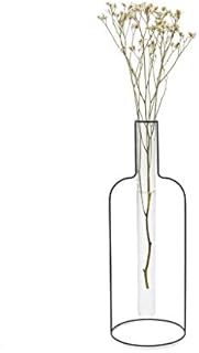 Balvi Vase Bottle Silhouette XL Black colour Decorative glass vase in test tube form with beautiful m