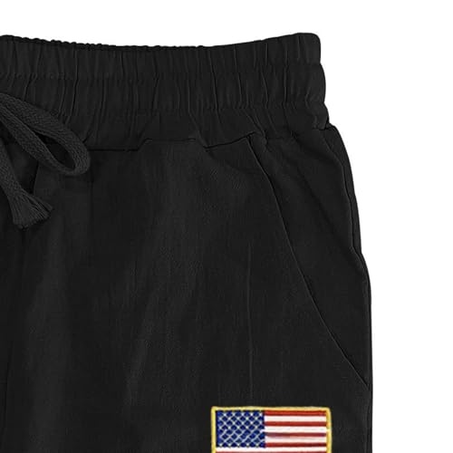 Mens Linen Pants Wide Leg Elastic Waist Medium Waist Summer Casual Yoga Loose Drawstring Sweatpants with Pockets3