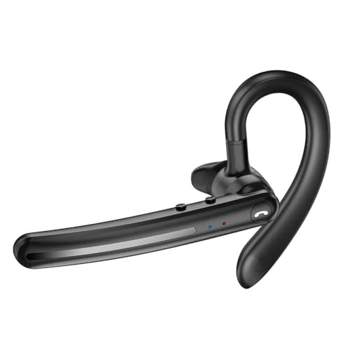 Wireless Earphone Ear-Hook Headphone Boom Mic Compatible with OnePlus 13, Handsfree Single Headset Over The Ear Earbud