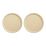 OYOY Living Design - Juego de 2 platos de terracota (2 unidades, 27 x 1,9 cm), color amarillo