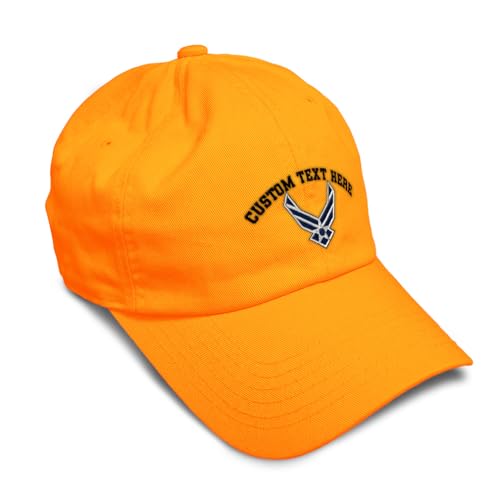 Image of Speedy Pros Soft Baseball Hat Embroidered Dad Hat Air Force Emblem Embroidery Men & Ladies Baseball Cap Cotton