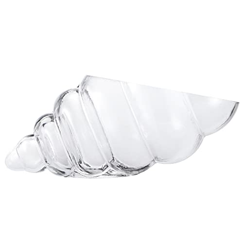 MDLUU Dekorative Schale aus Glas, Muschelschale, 28 cm, für Pflanzen, Muscheln, dekorative Kugeln Cover