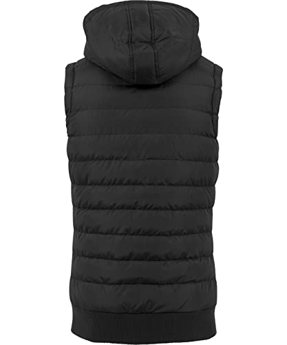 Chaleco burbuja COOZO para hombre en color negro acolchado con cremallera frontal 4