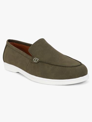 Image of Cantabil Casual Loafers Shoes for Men l Lightweight & Comfortable with Cushioned Insole PU Upper TPR Sole Lace-Up on Closure (P MFTW00139)