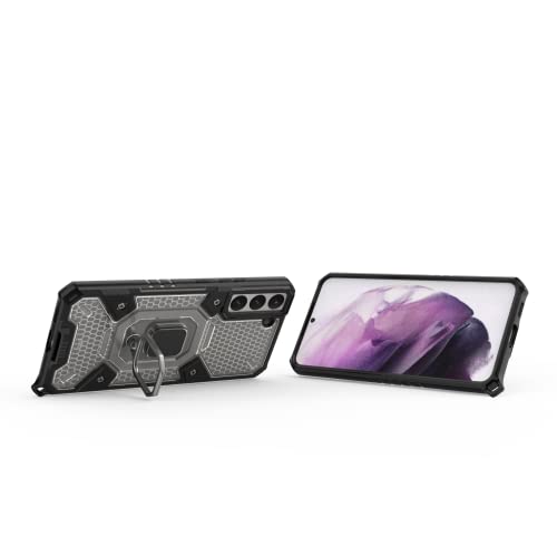 Image of zivite TPU Tough Armor Bumper Back Case Cover For Samsung Galaxy S22 Plus /S22 Pro|Ring Holder&Kickstand In-Built|360 Degree Protection Back Case Cover For Samsung Galaxy S22 Plus /S22 Pro(Black)