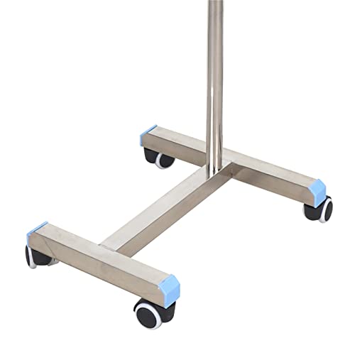 Stand-Stainless-Steel-Instrument-Salon-Tray-Tattoo-Rolling-Tray-Mobile-Mayo-Tray-Stand-Adjustable-Height-Medical-Doctor-Tattoo-Spa-Salon-Equipment-Personal-Care-Max-Load-30kg-Tray-Size-45x35cm