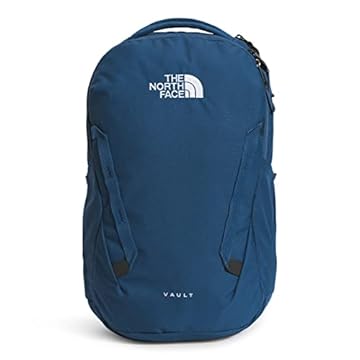 THE NORTH FACE Mochila escolar para laptop Vault, Azul sombreado/TNF branco, One Size, Mochila Vault