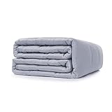 ZonLi Bamboo Weighted Blanket (60x80,20lbs, Light Grey)