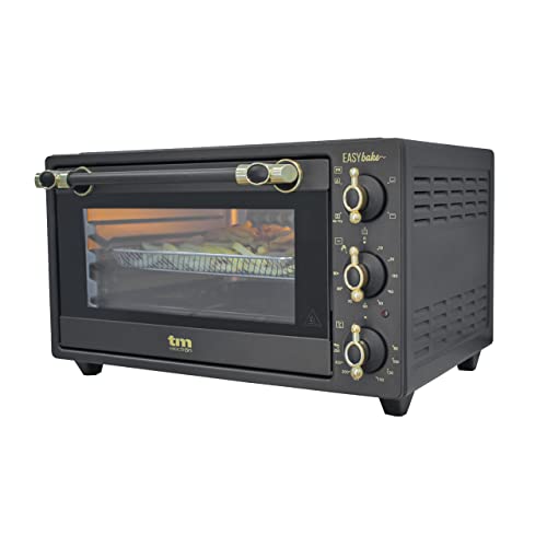 TM Electron EASYBAKE TMPHO020RAN minihorno diseño retro con función de freidora sin aceite,...