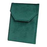 hougna Secure 2pcs Velvet Jewelry Organizer Pouch Bracelet Pearl Necklace Storage Wedding Favors Gifts Bag Fashion Packaging(Color 4)