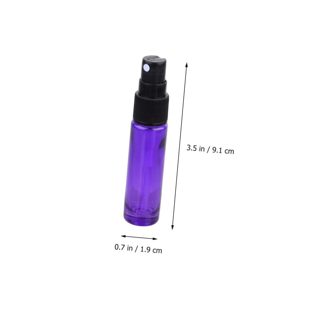 Parfüm Sprühflasche und Tragbar 20 Stück Wiederbefüllbar aus Glas 10 Ml Violette Sprühflaschen für Reisen und Outdoor