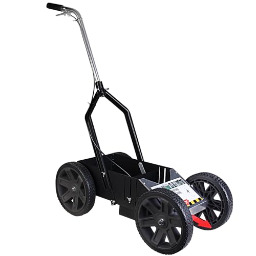 Lbraxyi High-Performance Striping Line Marking Machine, Athletic Field Striping Machine, Parking Lot Striping Machine, Work with Inverted Striping Spray Paint, Black