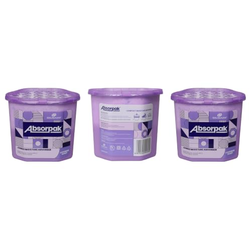 Image of Absorpak Jumbo Moisture Absorber By Cilicant, Lavender pack of 3