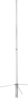 HYS Dual Band 144/430 MHz Heavy-Duty Fiberglass Vertical Base Antenna 5.7ft, SO-239 Connector 4.5/7.2dBi High Gain Pre-Tuned Repeater Antenna