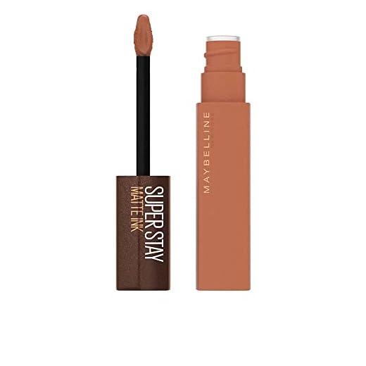 Maybelline New York Superstay Matte Ink - Pintalabios Líquido Mate, 255 Chai Genius, Vanilla, 5 Mililitro