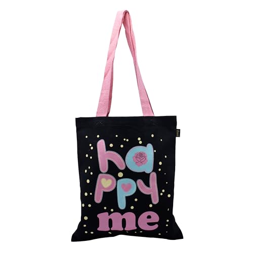 Image of RFD Premium Tote Bag With Printed Designed Canvas Tote Bags For girl & women large capacity,Tote bag For Shopping, College, Travel, school, tuition and gifting 15x13.5 Inch