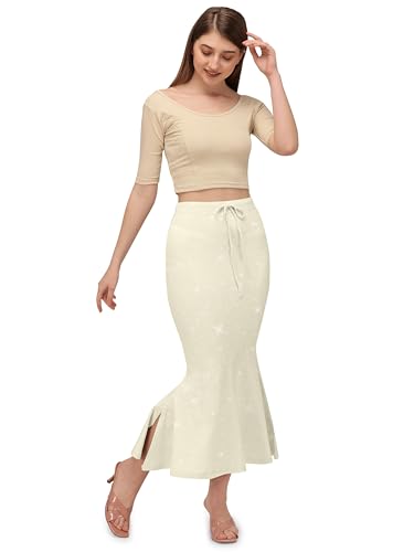 Image of Mehrang Stretchable Shimmer Saree Shapewear Petticoat for Women, Skirts for Women,Shape Wear Dress for Saree