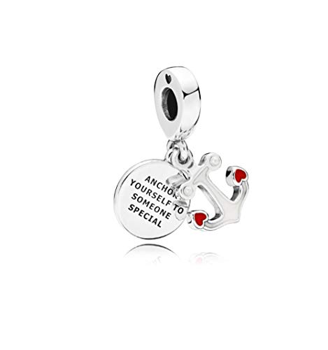 Anchor Charm fits Pandora Moments Bracelets Qute Sterling Silver Dangle Bead