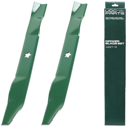 UDC Parts 532134149 Mulching Blades Replacement for Craftsman 42 Inch 422719 134149 Husqvarna YTH18542 YTA18542 YTH1842 138971 532138971 138498 Poulan PO17542LT YTH1542XP LT1000 LT2000 / 2 Pack