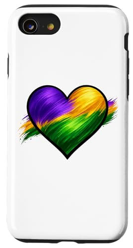 Mardi Gras �n�[�g�V���c �p�[�v�� �O���[�� �S�[���h �y�C���g �X�g���[�N�f�U�C�� �X�}�z�P�[�X iPhone SE (2020) / 7 / 8 �p