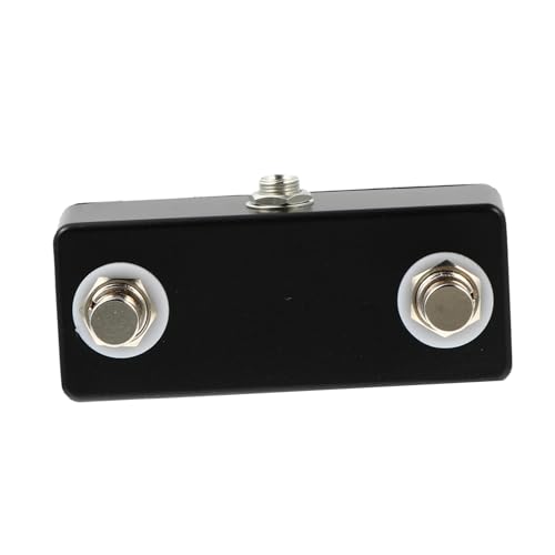 Pédale effet guitare double interrupteur noir en métal et plastique sortie 1/4 pouce pack de 2