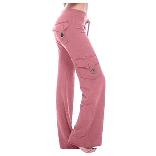 Pantalones cargo para mujer, cintura alta, pantalones holgados, pantalones elásticos para mujer, pantalones cargo largos Y2k, pantalones cargo grandes, transpirables, elegantes, de trabajo, deportivos