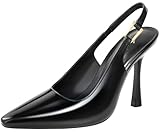 Ankis Slingback Kitten Heels for Women 3.9in Closed Pointed Toe High Heel Wedding Party Dress Shoes Women's Pumps