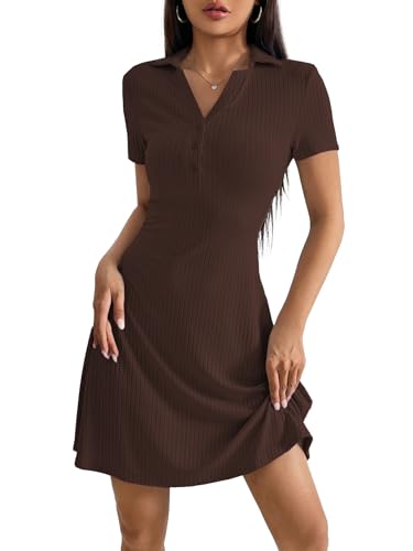 Image of TOPLOT Women's Western Dresses | Knee Length Dress | Stylish Design Fit | One Piece Bodycone | Trendy Look Styling | Easy Movement | Perfect for Casual, Outings (5237)