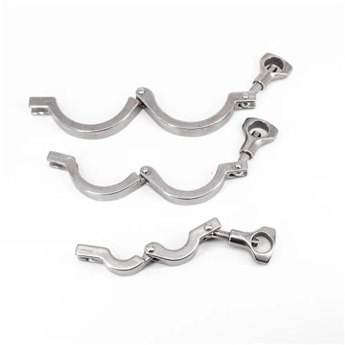 Abrazadera Tri Clamp de acero inoxidable SUS 304 con acabado pulido 6