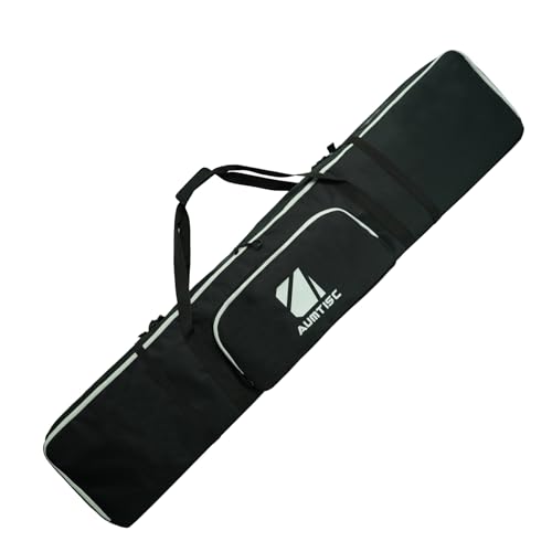 AUMTISC Snowboard Travel Bag Waterproof Snowboard Carrying Case 155cm Blue for Air Travel and Winter Sports (Black 155CM)