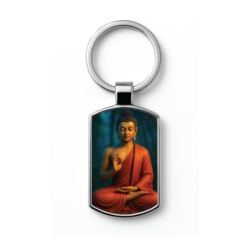 Image of Premium Printed Metal Keychain for Men & Women | High-Definition Artwork Print | Durable Key Ring for Car, Bike, Home & Office Keys | Stylish Decorative Key Holder Gift