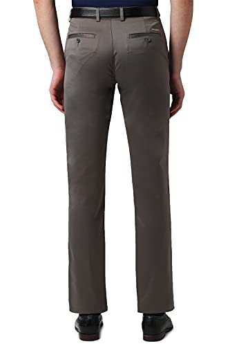 Image of Peter England Men's Mid Rise Slim Formal Trousers