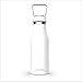 CLOEN Botella de Agua Acero Inoxidable, Aislamiento de Vacío, Triple Pared, Botellas de Frío/Caliente, Libre de BPA, Botella Reutilizable, Gimnasio, Deportes, Escolar, Bicicletas. by (Blanca)