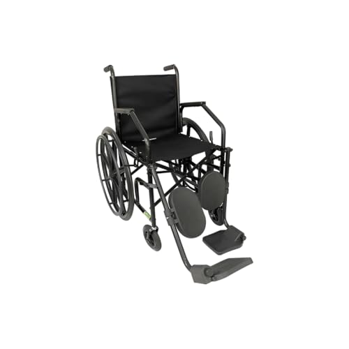 Cadeira de Rodas MM25 - MM Cadeiras de Rodas - Preta - Aço Carbon...