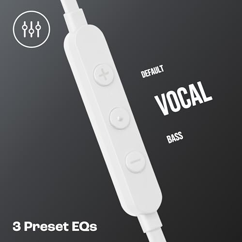 Image of JBL Tune 310 Wired in Ear Type C Headphones, Hi-Res Audio with Digital-to-Analog Converter, 3-Button EQ Preset Remote with Microphone, Tangle-Free Flat Cable, Compatible with USB-C Devices (White)