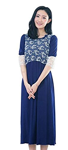 Bearsland Robe longue d'allaitement en dentelle Cover