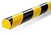Produktbild Durable Flächenschutzprofil S32R, selbstklebend, 1 m, Packung à 5 Stück, gelb/schwarz, 1109130