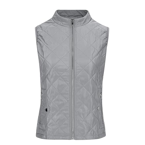 Chaleco acolchado para mujer con cremallera y forro polar 6