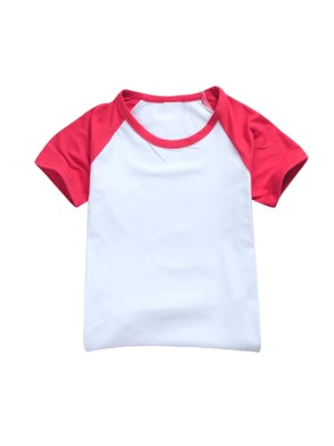 Kids 2-piece Athletic Outfit Short-sleeve T-shirt With Bowknot Shorts For Workout Gym Hiking Red 3-4 Years2