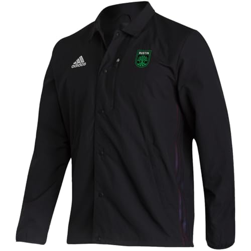 Image of adidas MLS Anthem Jacket 2022 - Austin FC, Utility Black/Mls-asf-6ab, XS