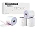 76 x 76 mm 2Ply Non-Thermal Carbonless Paper Rolls for Non-Thermal Cash Register Machine Receipt Kitchen Printer, Dot Matrix Impact Printer (White/Pink)(20 Rolls)