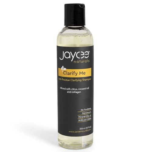 Jaycee Naturals Clarify Me Anti-Residue Clarifying Shampoo Infused with Citrus, Coconut Oil, and...