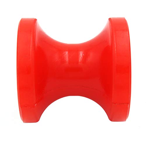 UANOFCN Boat Trailer Bow Stop Roller 3 Inch Polyurethane Replacement Boat Jetski Trailer Part Non Marking Red