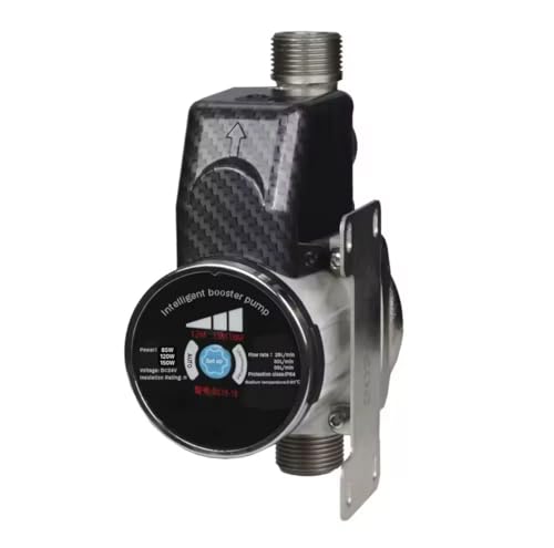 Image of Flojoy Intelligent 24V DC 3 Speed, 150W Permanent Magnet, Silent Automatic Booster Pump 33L /min Flow With 220V Ac Adapter for Shower /Geyser /Washing Machine Dishwasher (2 Points Equal pressure)