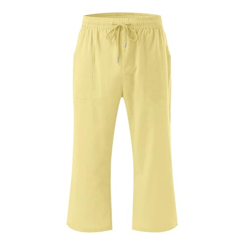 Boys 3/4 Straight Wide Leg Pants Solid Color High Elastic Waist Trousers with Pockts Y2k Streetwear2